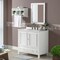 Alaterre Furniture Williamsburg 2pc Wooden Bathroom Vanity Set - 36-in. L Vanity, 30-in. L Rectangular Mirror, White AVAN3600WHB - alternate 2